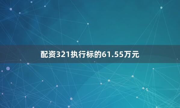 配资321执行标的61.55万元